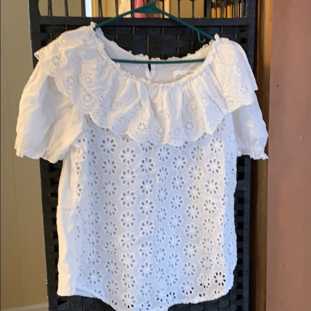 White peasant blouse.